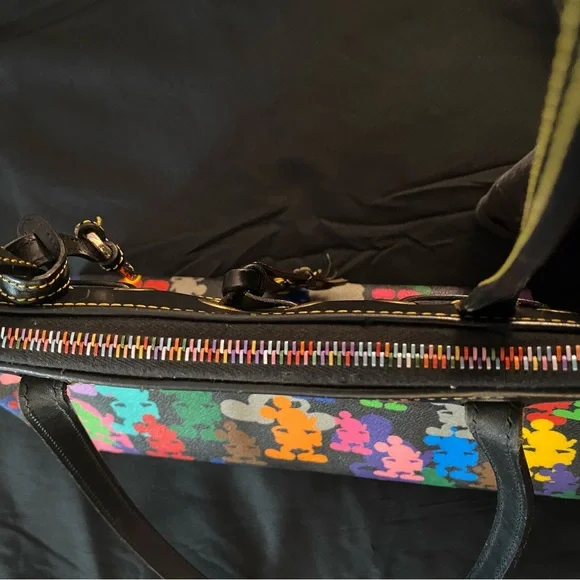 ADORABLE Dooney & Bourke Multicolor Mickey Mouse Tote - Picture 3 of 14